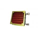 7mm Anodizing Copper  Window Flat Finned Tube Heat Exchanger