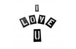 China Custom Printed PVC Stencil Black Letter and Number Stencil Die Cutting Stencil supplier