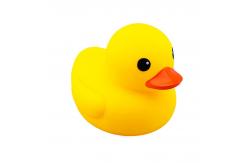 China Safe Non Toxic Baby Bath Toy Silicone Duck Rubber Yellow Duck supplier