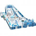 snow theme plastic kids indoor play structure with various games for sale