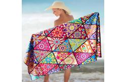 China Digital Printing Square Personalized Beach Towel Customizable Design supplier