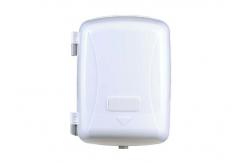 China Centre Pull Jumbo Roll Tissue Dispenser White Lockable For Bathroom Hand Wiping supplier