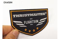 China Airline Uniform Clothing Embroidery Patches / Custom Embroidered Iron On Patches supplier