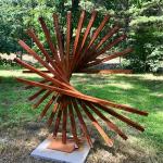 Modern Outdoor Welding Corten Steel Sculpture Customized Design for sale