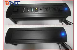 China Motorized Conference Table Socket , Table Hidden Rotating Electrical Outlet supplier