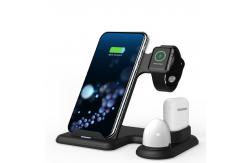 China Desktop 4 In 1 15W Multi Function Wireless Charger Night Light Station supplier