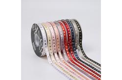 China 10mmX45Yards Gift Wrap Heart Pattern Satin Ribbon Roll Grosgrain Ribbon supplier