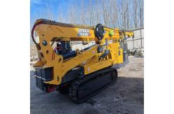 China Yellow Spider Crawler Crane 12 Ton Electric And Diesel Power Lifting Capacity supplier