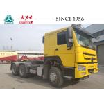 Yellow HOWO 6X4 Tractor Truck / Prime Mover With 420 HP For Fuel Transport for sale