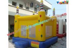 China Waterproof Commercial Bouncy Castles 3x3M With Slide supplier
