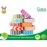 Colorful Custom Printed Washi Tape Decorative Masking Tapes For Boxing Masking for sale