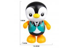 China Custom Baby Toys Lovely Smart Swing Dancing Penguin Education LED Light Toy supplier