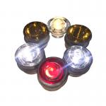 LED Tempered Glass Side Reflective Light Solar Road Stud For Road Cone customized for sale