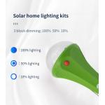 2 Bulbs 435lum Solar Panel Energy System 10400mAH Solar Charger Light Kit