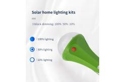 China 2 Bulbs 435lum Solar Panel Energy System 10400mAH Solar Charger Light Kit supplier