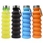 550ml Sport Silicone Portable Foldable Water Bottle for sale