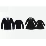 Long Sleeve Corduroy Girls School Uniform Dresses Thickness Suitable For Winter for sale