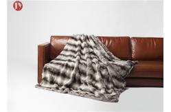 China Tissavel Midweight Faux Fur Blanket Throw Ruched Chinchilla Customized Size supplier
