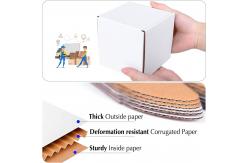China Corrugated White Cake Baking Box Mold Collapsible Paper 32 ECT supplier