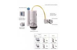 China Water Saving 2 3 Dual Flush Valve For Toilet Cistern supplier