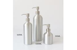 China Recycable Custom 300ml Aluminum Cosmetic Bottles Screw Thread supplier