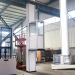 Safety Home Wheelchair Lift 3m-10m Hydraulic Vertical Platform Lift With Cabin for sale