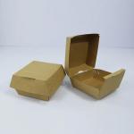 CMYK Recyclable Compostable Burger Box Custom Take Away Fast Food Packaging