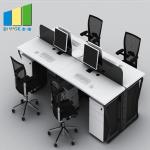 Fashion Office Furniture Partitions / Office Workstation Table With 1.5mm Thickness Steel Leg for sale