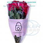 Clear Custom Printing Opp Flower Bouquet Sleeves Single Rose Diy Gift Packaging for sale