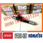Fuel Injector Assembly 6156-11-3100 095000-0801 For KOMATSU 6D125E450-7.8 for sale