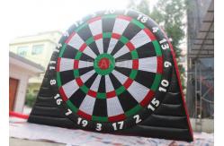 China Customized Inflatable Foot Dart Board Logo Printing With Sticky Balls supplier