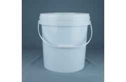 China Stackable White Five Gallon Plastic Buckets for Customer Needs supplier