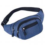 Wholesales workout belt sports waist pack belt pouch custom logo Canvas Lightweight Fanny Bum Bags Multiple Pockets Wais for sale