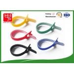 Self Adhesive Hook And Loop Fasteners Black Cable Ties Eco - Friendly for sale