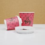 Wholesale Customized Printing Logo Eco-friendly Disposable Paper Coffee Cups Paper Cups With Lids for sale