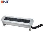 Brushed Aluminum Alloy   Desktop Multimedia Connector With 3Mm Panel Thickness