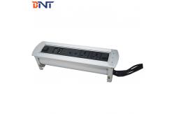 China Brushed Aluminum Alloy   Desktop Multimedia Connector With 3Mm Panel Thickness supplier