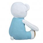 Customized White Bear Plush Toy , Huggable Stuffed Animals For Kids