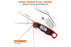 China Electronic Digital Dual Probe Meat Thermometer For Grilling Prime Rib Food supplier