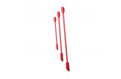 China Household Kitchenaid Scraper Spatula Non Stick Mini Silicone Scraper With Handle supplier