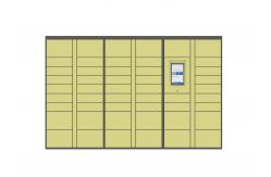 China Smart Parcel Locker Android System Digital Lcd Interface Advertisement Player And Vending Kiosk supplier