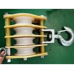 30KN Transmission Line Stringing Tools Insulated Nylon Sheave Hoisting Tackle for sale