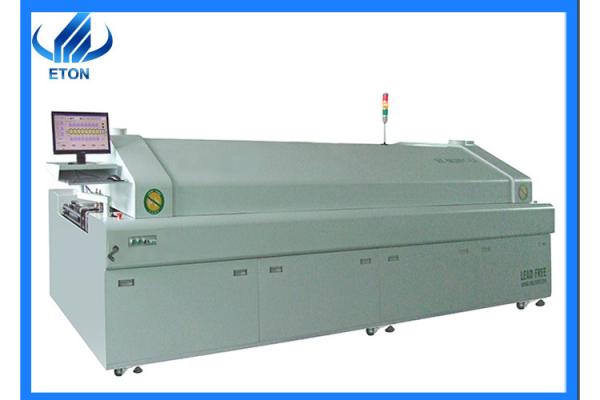 8 Zone 650mm SMT Reflow Machine PLC control SMT Reflow Soldering Oven
