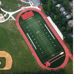 Environmental Rubber Athletic Running Track Prefabricated System Running Track Red for sale