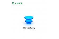 China 23*16*5 Mm Printing Machine Spare Parts Blue Rubber Sucker Precision Shaped supplier