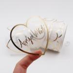 38mm Round Plastic Clear Glossy Sticker Paper Waterproof Labels for sale