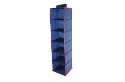 China Blue Shelf Hanging Organizer , Closet Organizer For Hanging Clothes supplier