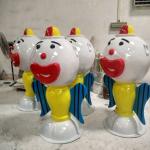Water Park Kids Water Splash Pad Equipment Big Head Clown for Children Swimming Pool for sale