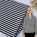 Dureble And Soft Comfortable Skin-Friendly Striped Knit Fabric For Casual T-Shirt for sale