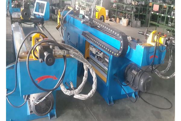 Heating Single Head Hydraulic Tube Bending Machines Water Cooling With 4KW 110V